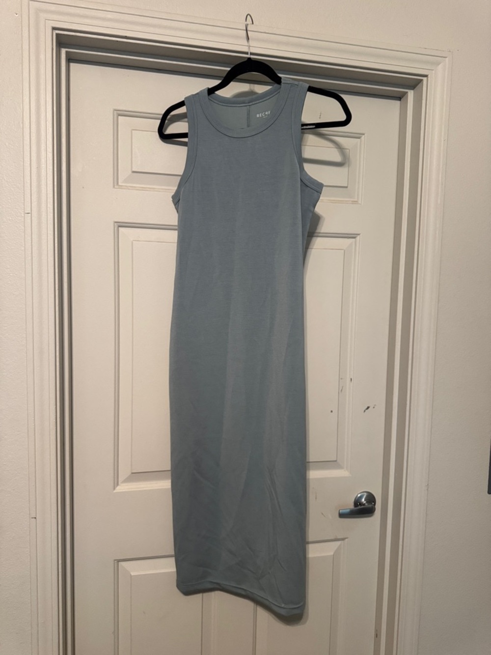 Sleeveless Light Blue Maxi Tank Dress